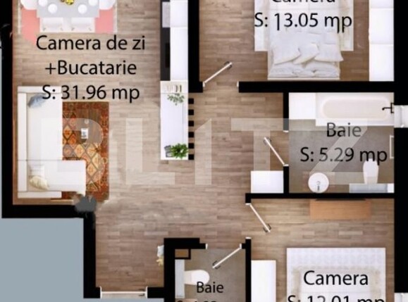 Apartament de vânzare 3 camere Careiului - 206804AV | BLITZ Satu Mare | Poza12