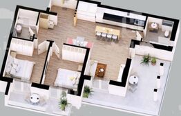 Apartament cu 3 camere, 73 mp, zona Micro 16  