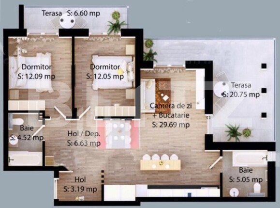 Apartament de vânzare 3 camere Careiului - 206809AV | BLITZ Satu Mare | Poza9