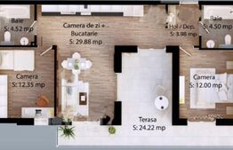 Apartament cu 3 camere, 67 mp, zona Careiului 