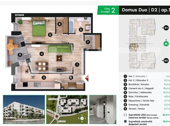 Apartament de vânzare 2 camere Lenin - 180138AV | BLITZ Sfântu Gheorghe | Poza5