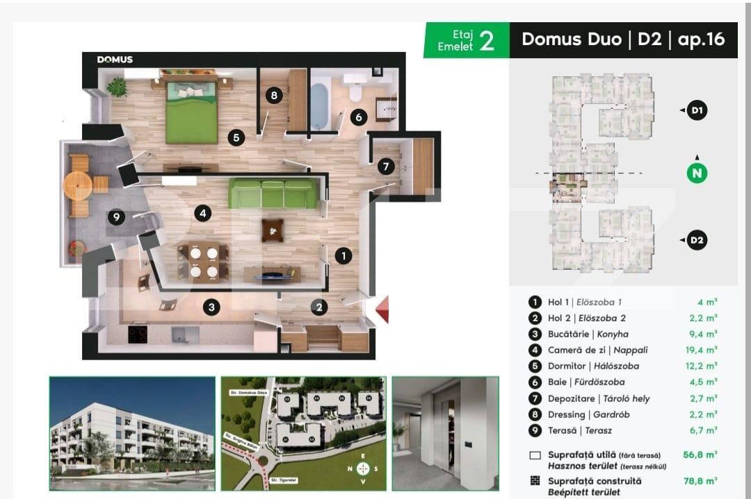 Apartament de vânzare 2 camere Lenin - 180138AV | BLITZ Sfântu Gheorghe | Poza5