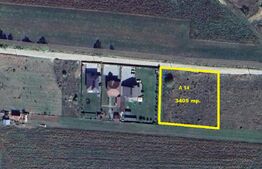 Teren intravilan 3405 mp – PUZ aprobat, front 60 m