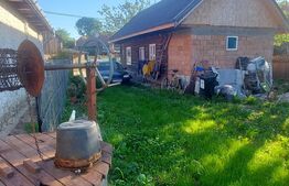 Casă lemn masiv, 50 mp,  teren și livadă, zona Telechia