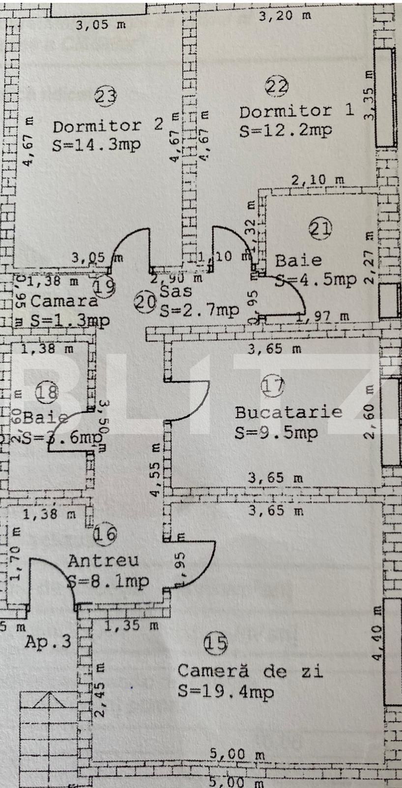 Apartament de vânzare 3 camere Calea Cisnadiei - Arhitectilor - 100045AV | BLITZ Sibiu | Poza1
