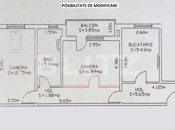 Apartament de vânzare 2 camere Hipodrom 3 - 104970AV | BLITZ Sibiu | Poza8