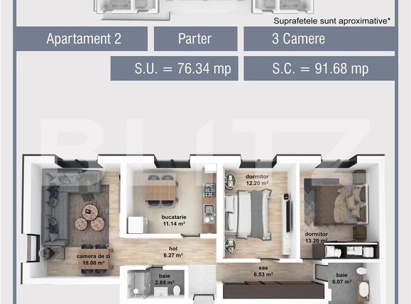 Apartament de vânzare 3 camere Nord - 107791AV | BLITZ Sibiu | Poza5