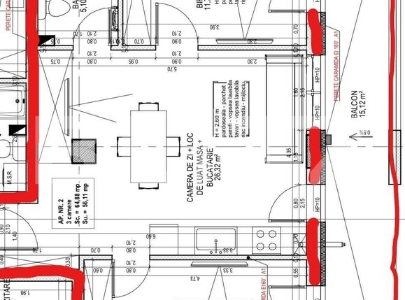 Apartament de vânzare 3 camere Ferneziu - 108074AV | BLITZ Sibiu | Poza3