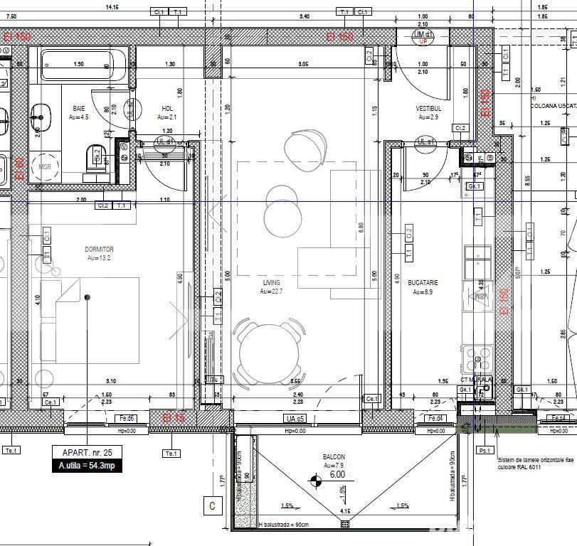 Apartament 2 camere, 54 mp, spatios, cartier Tineretului