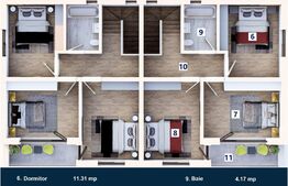 Duplex 105 mp, teren, 250 mp,  zona Cisnadie