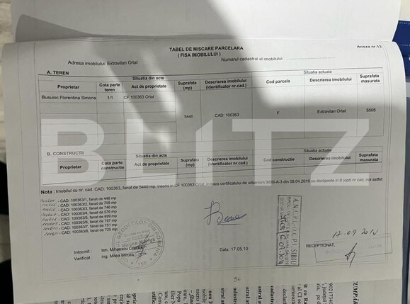 Teren de vânzare Exterior Vest - 145912TV | BLITZ Sibiu | Poza16