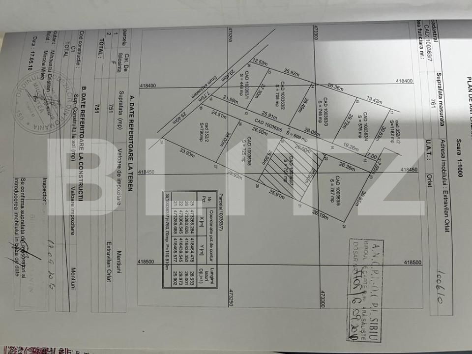 Teren de vânzare Exterior Vest - 145912TV | BLITZ Sibiu | Poza2