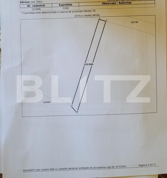 Teren de vânzare Exterior Vest - 151080TV | BLITZ Sibiu | Poza3