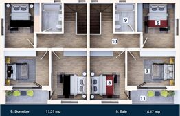 Duplex, 105 mp, teren, 250 mp, zona Arhitectilor