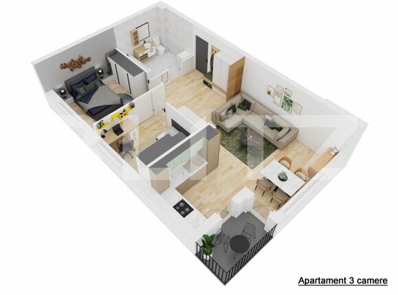 Apartament de vânzare 3 camere Doamna Stanca - 155711AV | BLITZ Sibiu | Poza3