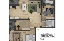 Apartament de vânzare 4 camere Mihai Viteazul - 155788AV | BLITZ Sibiu | Poza3