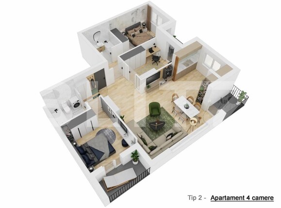 Apartament de vânzare 4 camere Mihai Viteazul - 155787AV | BLITZ Sibiu | Poza2