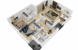 Apartament 4 camere Nou 81mp utili, Sibiu, Mihai Viteazu