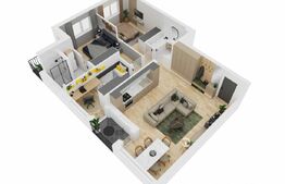 Apartament 4 camere Nou 81mp utili, Sibiu, Mihai Viteazu