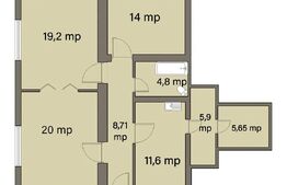 Apartament 3 camere decomandat la casa, zona Trei Stejari