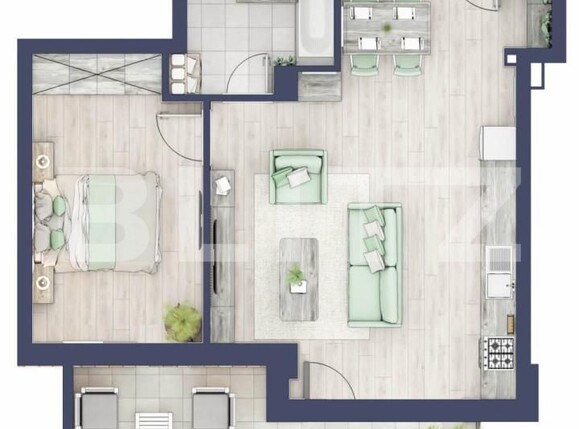 Apartament de vânzare 2 camere Turnisor - 163961AV | BLITZ Sibiu | Poza1