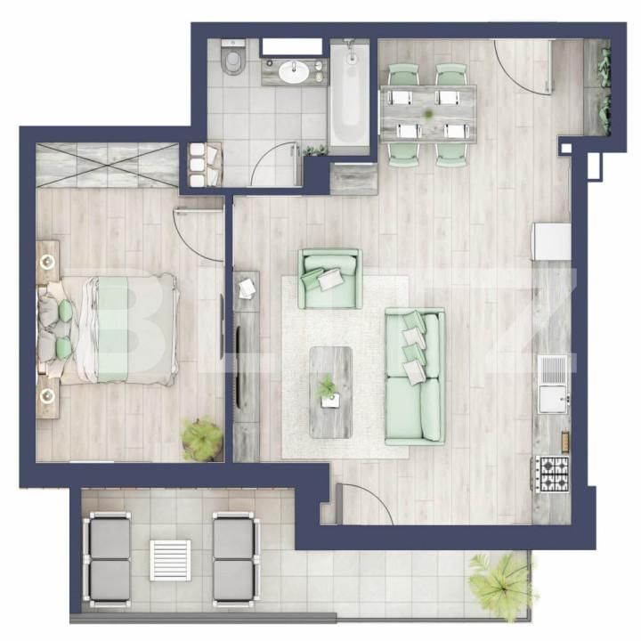 Apartament de vânzare 2 camere Turnisor - 163961AV | BLITZ Sibiu | Poza1