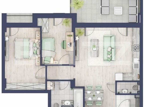 Apartament de vânzare 3 camere Turnisor - 164067AV | BLITZ Sibiu | Poza1