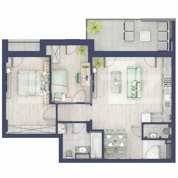 Apartament de vânzare 3 camere Turnisor - 164067AV | BLITZ Sibiu | Poza1