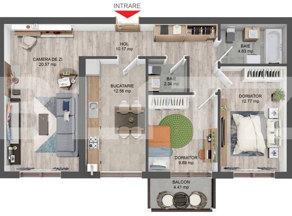 Apartament de vânzare 3 camere Șelimbăr - 165083AV | BLITZ Sibiu | Poza1