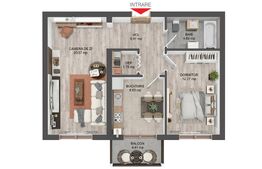 Apartament 2 camere, 54 mp, decomandat, zona Pictor Brana 