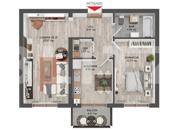 Apartament de vânzare 2 camere Șelimbăr - 165087AV | BLITZ Sibiu | Poza1