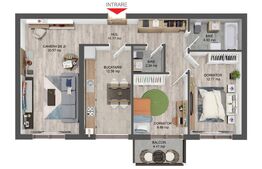 Apartament 3 camere, 74 mp, decomandat, zona Pictor Brana 