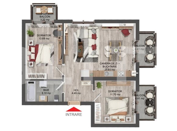 Apartament de vânzare 3 camere Șelimbăr - 166192AV | BLITZ Sibiu | Poza3