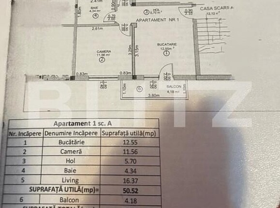 Apartament de vânzare 2 camere Calea Cisnadiei - Arhitectilor - 166525AV | BLITZ Sibiu | Poza11