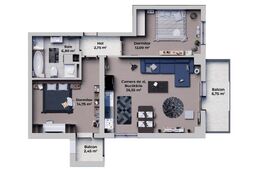 Apartament de vanzare, cu 2 camere, 64 mp, zona Ansamblul Vest Residence 