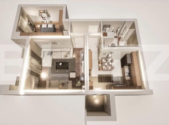 Apartament de vânzare 2 camere Nord Vest - 171219AV | BLITZ Sibiu | Poza3