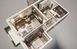 Apartament de vanzare, cu 3 camere, 60 mp, zona Ansamblul Vest Residence