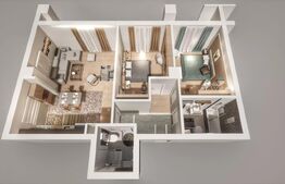 Apartament de vanzare, cu 3 camere, 69 mp, zona Ansamblul Vest Residence