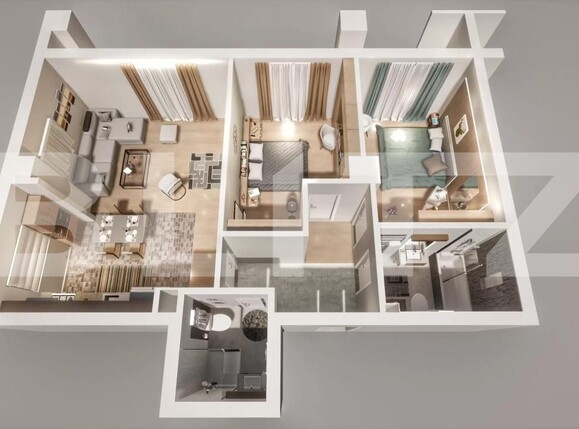 Apartament de vânzare 3 camere Nord Vest - 171226AV | BLITZ Sibiu | Poza3