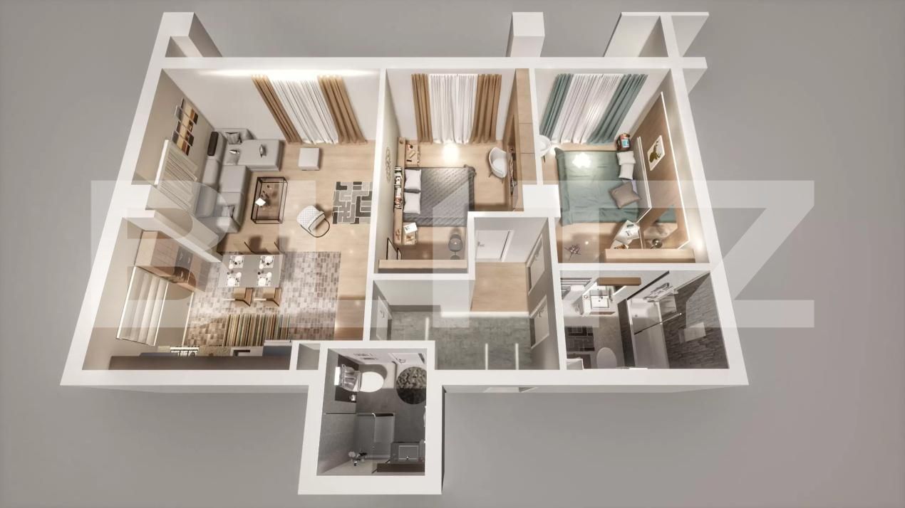 Apartament de vânzare 3 camere Nord Vest - 171226AV | BLITZ Sibiu | Poza3