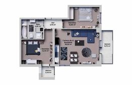 Apartament de vanzare, cu 3 camere, 62 mp, zona Calea Surii Mici