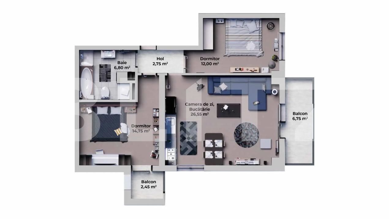 Apartament de vânzare 3 camere Nord Vest - 171227AV | BLITZ Sibiu | Poza12