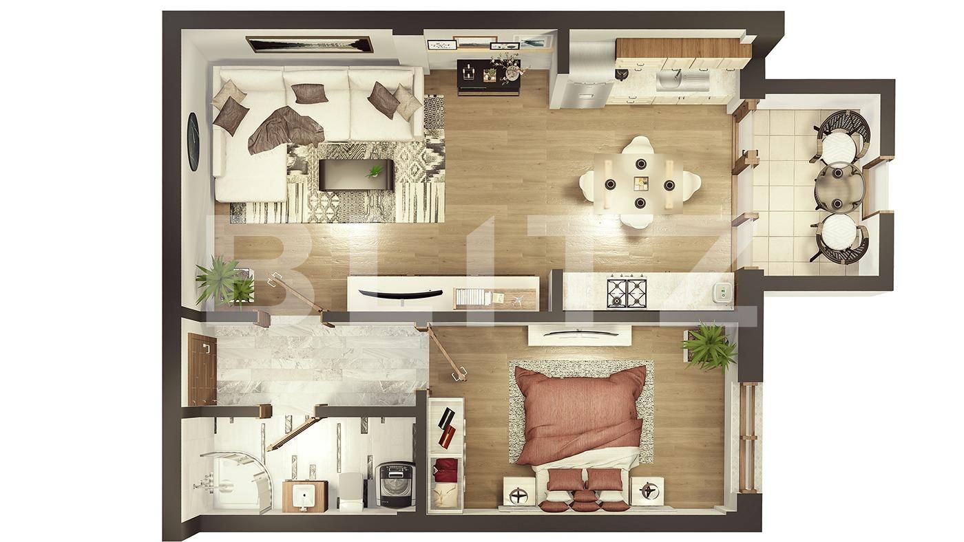 Apartament de vânzare 2 camere Exterior Nord - 63366AV | BLITZ Sibiu | Poza2