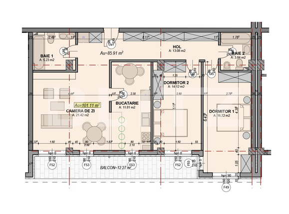 Apartament de vânzare 3 camere Ferneziu - 63836AV | BLITZ Sibiu | Poza11