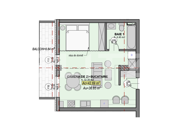 Garsonieră de vânzare Ferneziu - 63838AV | BLITZ Sibiu | Poza9