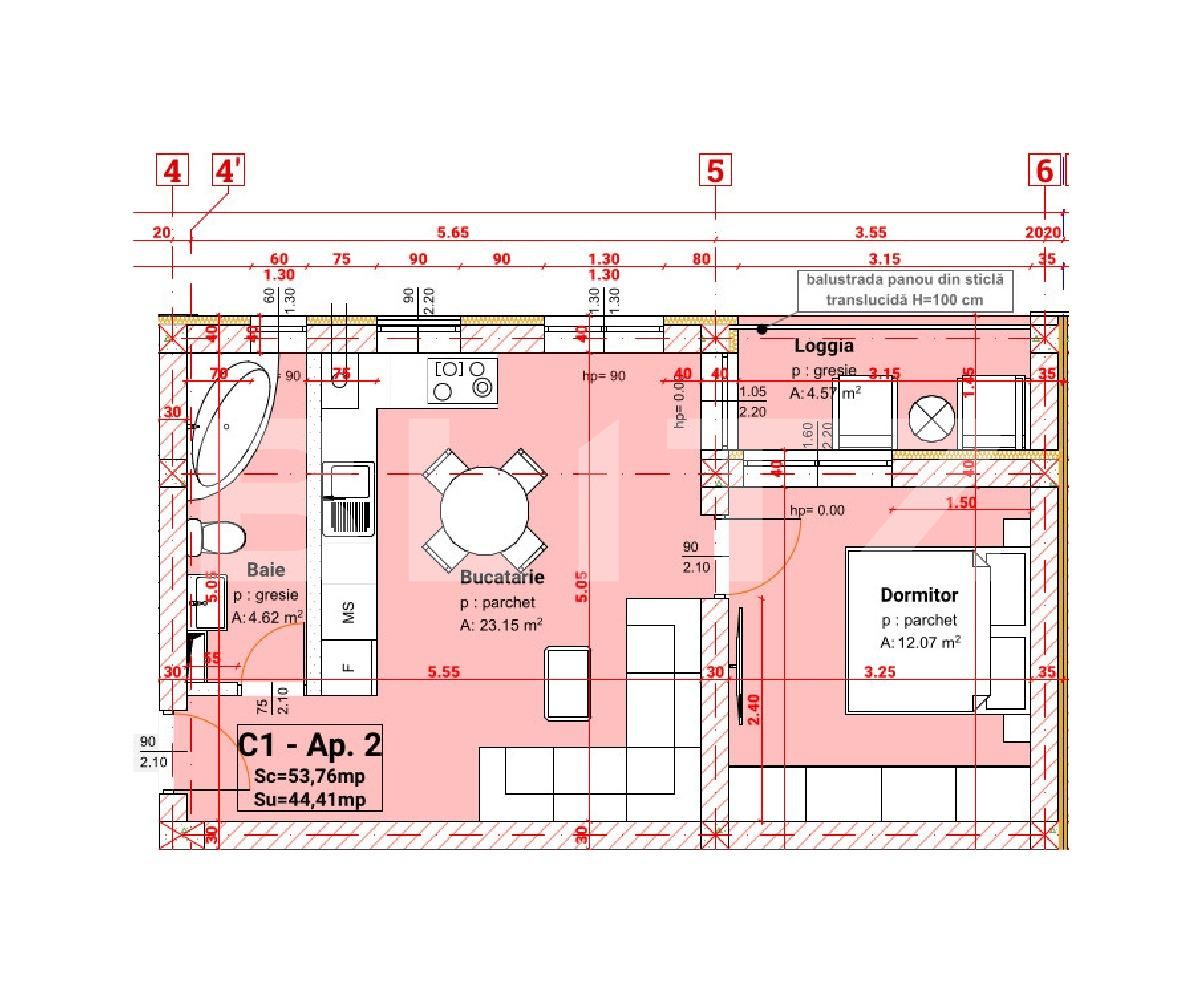 Garsonieră de vânzare Exterior Sud - 64835AV | BLITZ Sibiu | Poza2