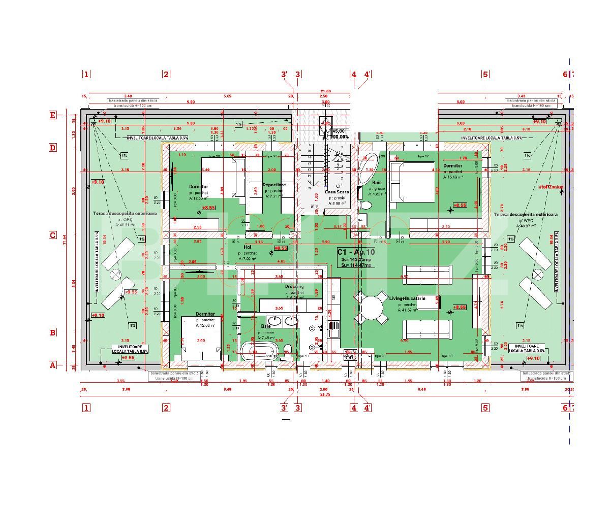 Apartament de vânzare 4 camere Exterior Sud - 64838AV | BLITZ Sibiu | Poza1