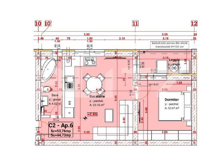 Apartament de vânzare 2 camere Exterior Sud - 64842AV | BLITZ Sibiu | Poza1