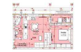 Apartament spatios de 1 camera, 44.73 mp utili!