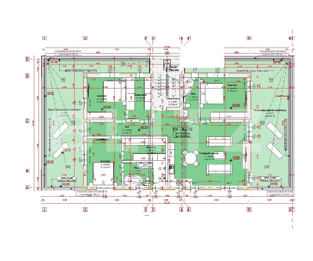 Apartament de vânzare 4 camere Exterior Sud - 64910AV | BLITZ Sibiu | Poza2